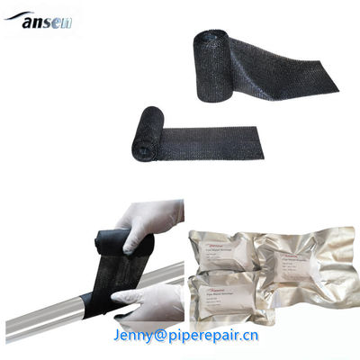 Resin coated fibreglass cloth leak sealing water activated pipe repair wrap kit
