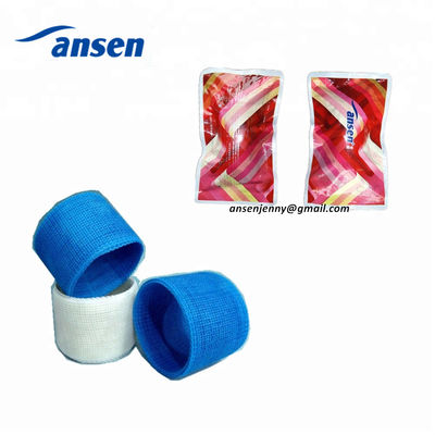 Fiberglass casting tape for plastic surgical fractures and sprains of external fixation