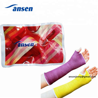 Ansen Medical Waterproof fiberglass cloth impregnated with a polyurethane resin Orthopedic Fiberglass Casting Tape