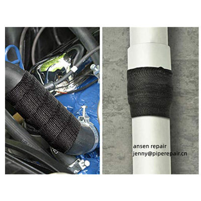 Resin coated fibreglass cloth leak sealing water activated pipe repair wrap kit