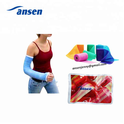 Fiberglass casting tape for plastic surgical fractures and sprains of external fixation