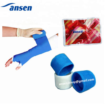 Fiberglass casting tape for plastic surgical fractures and sprains of external fixation