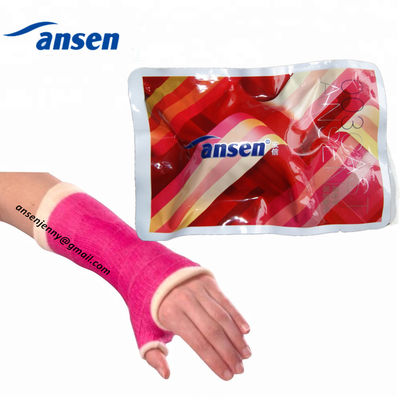 Orthopedic Fiberglass Cast Polyurethane Resin Orthopedic Water Activated Fiberglass Sleeve Casting Tape