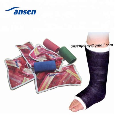 Orthopedic Fiberglass Cast Polyurethane Resin Orthopedic Water Activated Fiberglass Sleeve Casting Tape