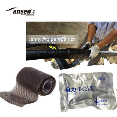 high quality armor tape reinforce tape winding tape  Armor Cast Tape Industrial armored black HG Armored tape