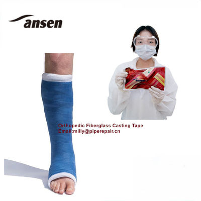 Orthopedic Fiberglass Casting Tape Hospital Medical Gypsum Bandage for Bone Fracture