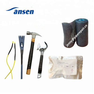 5-15cm White Pipe Repair Bandage - Cold/Heat Proof 30 Min Curing Chemical Resistant