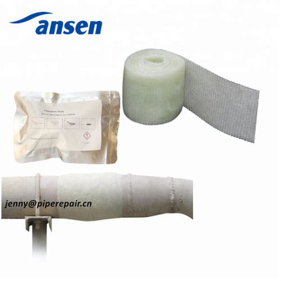 5-15cm White Pipe Repair Bandage - Cold/Heat Proof 30 Min Curing Chemical Resistant