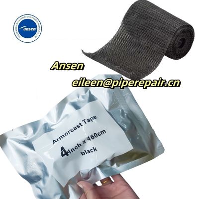 High Strength Power Cable Jointing Wrap Tape 4inch Black Armorcast Sheath Repair Kit