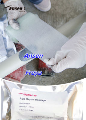 Composite Fibreglass Bandage with a Water-Activated Resin Which Sets Rock Hard