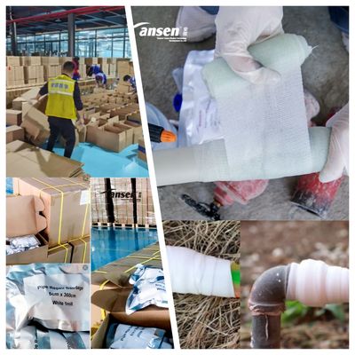 Light Weight Fiberglass Wraptech Pipe Repair Bandages for Broken Pipe