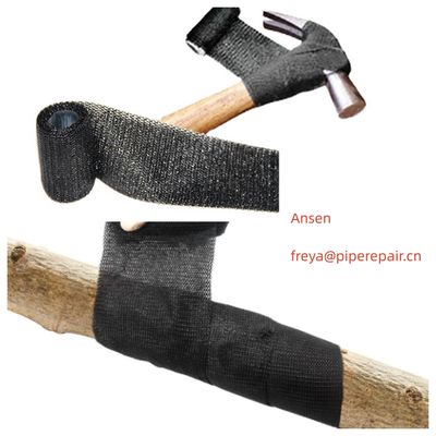 White Plumbing Leak Problems Water Activated Polyurethane Resin Metal Pipe Repair Tape