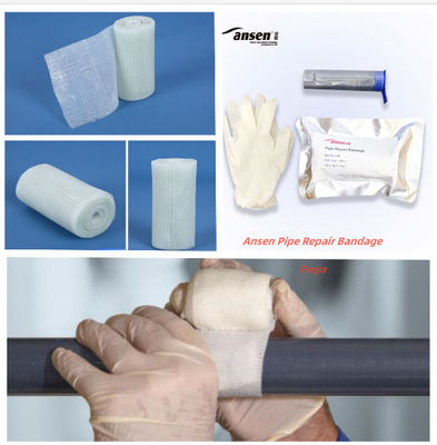 Composite Fiberglass Water Activated Polyurethane Resin  Adhesive Pipe Repair Tapes