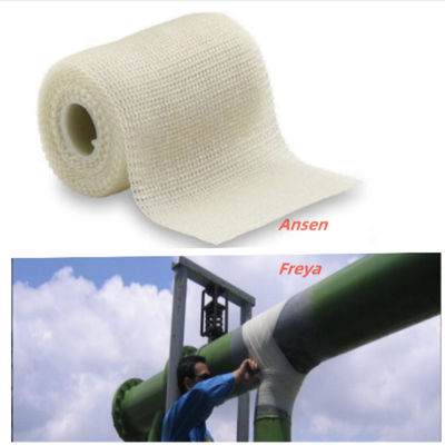 Plumbing Leak Problems Repair Bandage High Temperature Fiberglass Water Activated Composite Pipe Wrap Repair