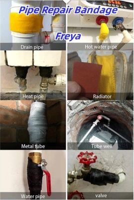 Wholesale Hot Sale Universal Pipe Repair Kit White&Black Urethane Resin Pipe Repair Bandage for Emergency Pipe Repairing