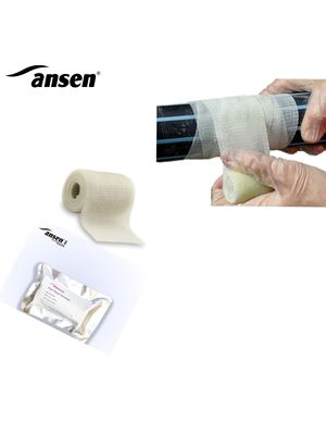 Pressurized Pipe Water-activated Polyurethane Resin Fiberglass Waterproof  Repair Bandage
