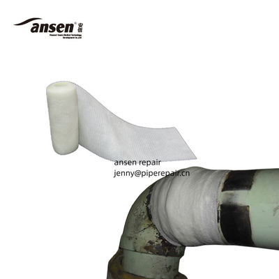 pipeline repair clamp white color pipe repair bandage fiberglass wrap