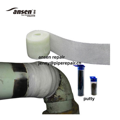 Water-activated composite wrap pipe fiber wrap seal repair bandages