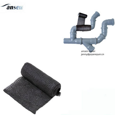 Quickly cost-effectively without shut-down water activated Fibers wrapping tape
