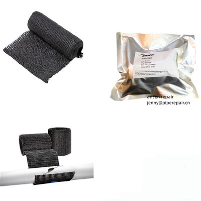 Quickly cost-effectively without shut-down water activated Fibers wrapping tape