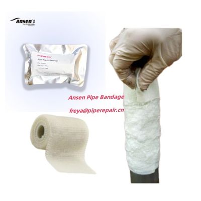 Wholesale Customization Plumbing Material White&Black Woven Fiberglass With Water-Activated Resin Pipe Repair Bandage