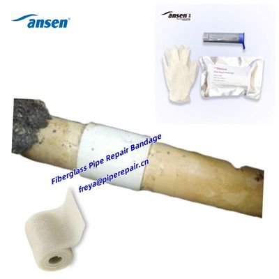 Wholesale Customization Plumbing Material White&Black Woven Fiberglass With Water-Activated Resin Pipe Repair Bandage