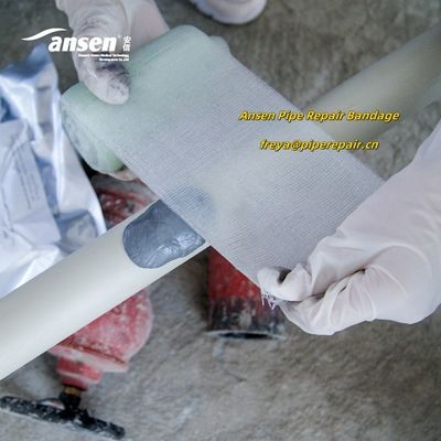Plumber Material White And Black Mesh Pipe Repair Bandage Pipe Repair Bandage To Repair Emergency Water Leaking