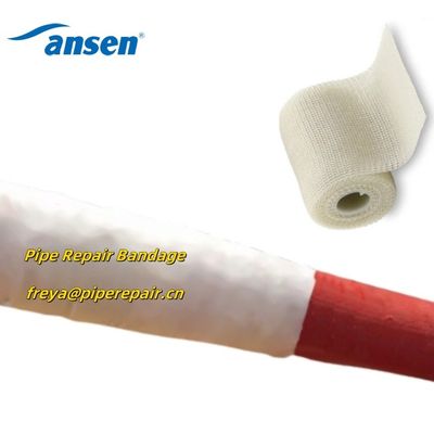 Customized Free Sample White&Black Mesh 75mm*3.6m Fibergalss Pipe Repair Bandage Applied On Cracked Pipe