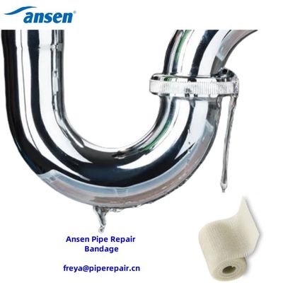 Customized Free Sample White&Black Mesh 75mm*3.6m Fibergalss Pipe Repair Bandage Applied On Cracked Pipe