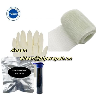 5CM Self Hardening Pipe Wrap Repair Tape Fiberglass Repair Wrap For Stopping Leaks In Pipe