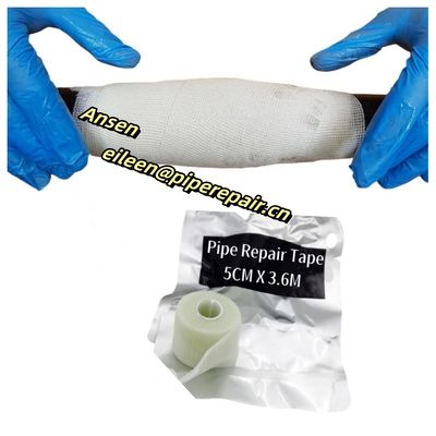 Water Activated tapes Moisture Cured Pipe Leak Repair Fiberglass Wrap