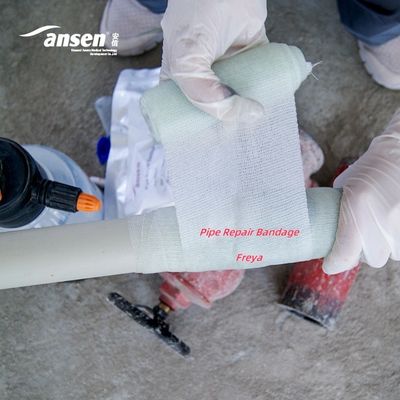 Plumber Material White And Black Mesh Pipe Repair Bandage Pipe Repair Bandage To Repair Emergency Water Leaking