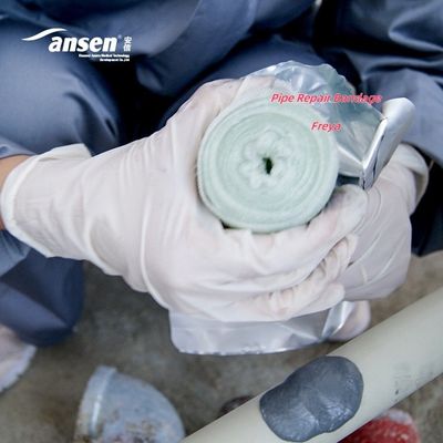 Woven FiberglassPipe Repair Bandage Impregnated with Water-activated Polyurethane Resin and 90mm Expoxy Putty
