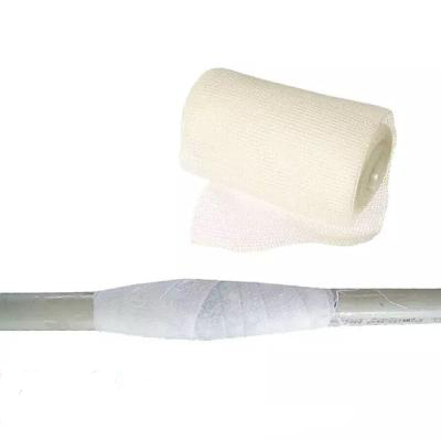 Quickly cost-effectively without shut-down water activated Fibers wrapping tape