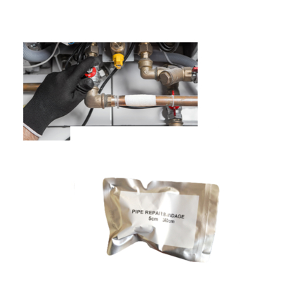 Emergency Pipe Repair Cast Armored Bandage Wrap water activated wrapping tape