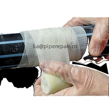 Waterproof pipe wrapping Water activated fibreglass tape