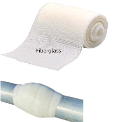 Water-activated composite wrap pipe fiber wrap seal repair bandages
