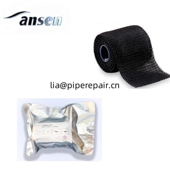 Water-activated composite wrap pipe fiber wrap seal repair bandages