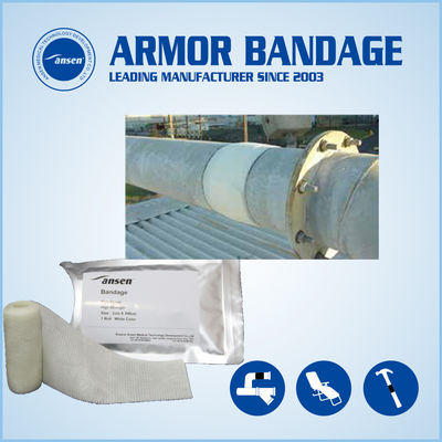 Water Activated Industrial Fiberglass Fix Tape of oil and transport pipeline systems