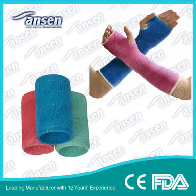 75mm 12ft waterproof cast liner Medical Dressing Colorful Orthopedic Fiberglass Casting Tape