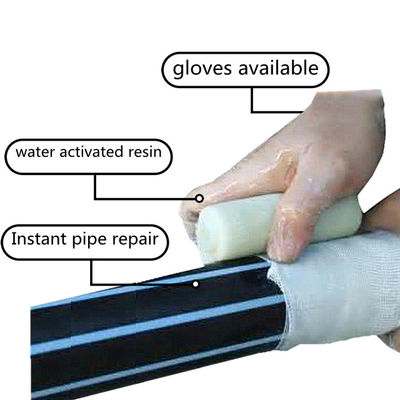 industrial strength fiber and resin fast seal tape for pipe leak Corroded pipeline repair bandage