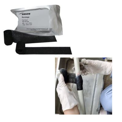 Cracked Plumbing repair bandage water activated fiberglass casting wrap