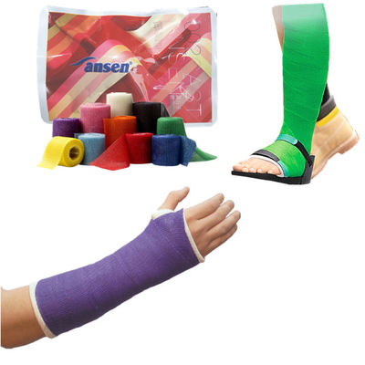 Ansen Medical consumables china Durable against external impact Fiber Cast fiberglass Casting Tapes 2,3,4,5 inches