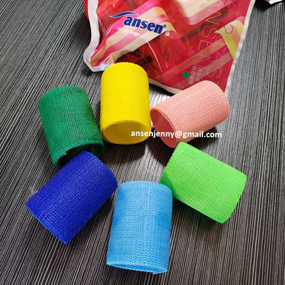 6inch 12Ft Fiberglass casting tape Wrap Cohesive Elastic Nonwoven Bandage orthopedic plaster cast bandage
