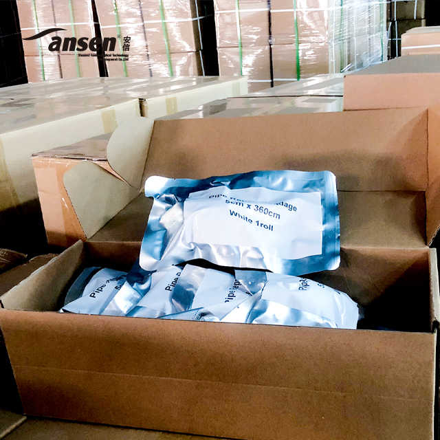 Fiberglass oil industrial pipe repair bandage with steel putty kit