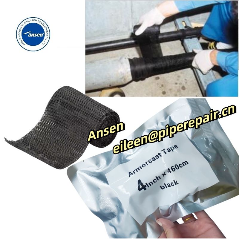 Water Based Fiberglass Woven Structural Material For Cable Repair Kit Moisture Curing Armorcast Sheath Repair Tape