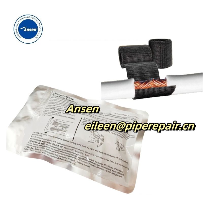 Armor-Wrap 10kv-35kv Electrical Insulation Armour Wrap Tape Armor Cast Bandage Cable Joint Fixed Repair