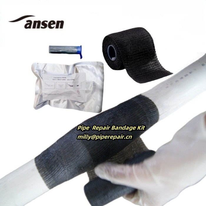 Wrap Seal Tape Pipe Repair Kit to Make Quick Repairs of Cracks Leaks and Corrosion Pipe