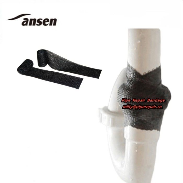 Pipe Repair Bandage Black Color 7.5cm x 360cm Emergency Repair for Leaking Pipeline