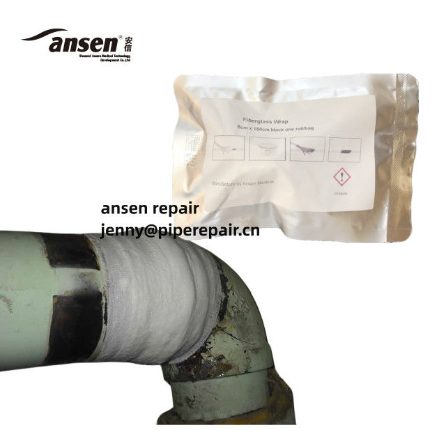 Pipes fibre glass wrap armor cast bandage self-production water leak repair bandage